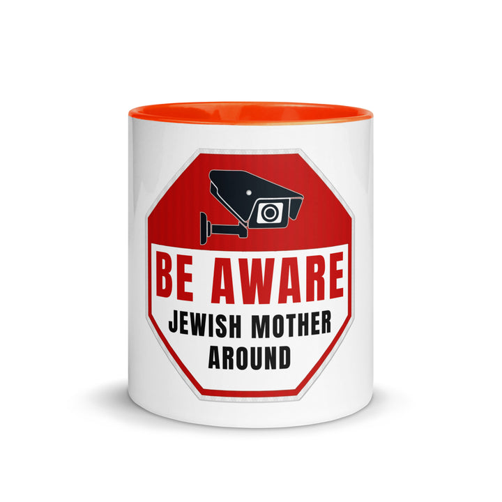 Mug with Color Inside | Be aware jewish mother