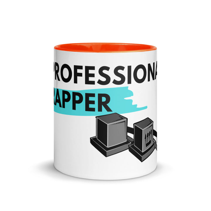 Professional Rapper Jewish pride mug with color inside - back view