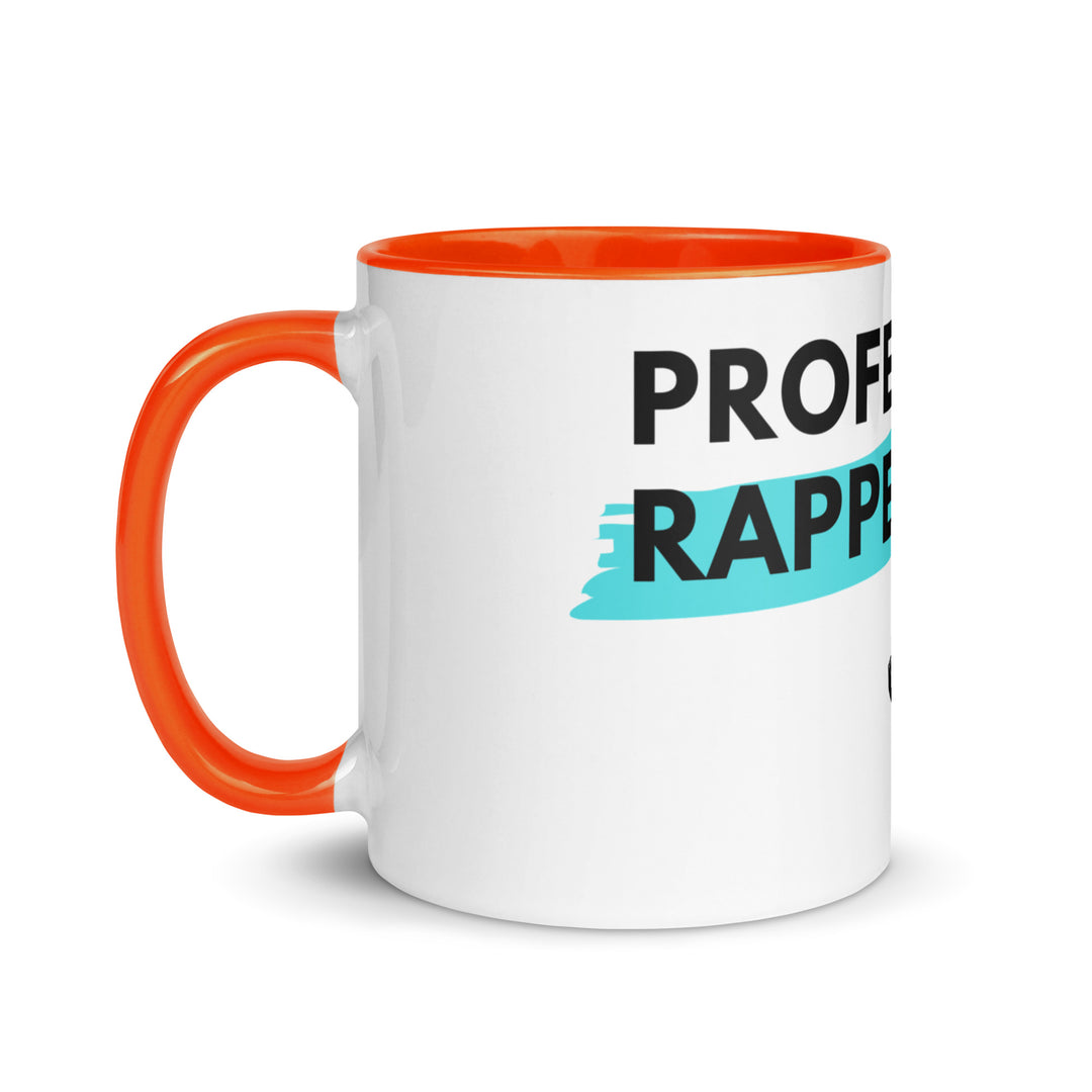 Professional Rapper Jewish pride mug with color inside - detail view