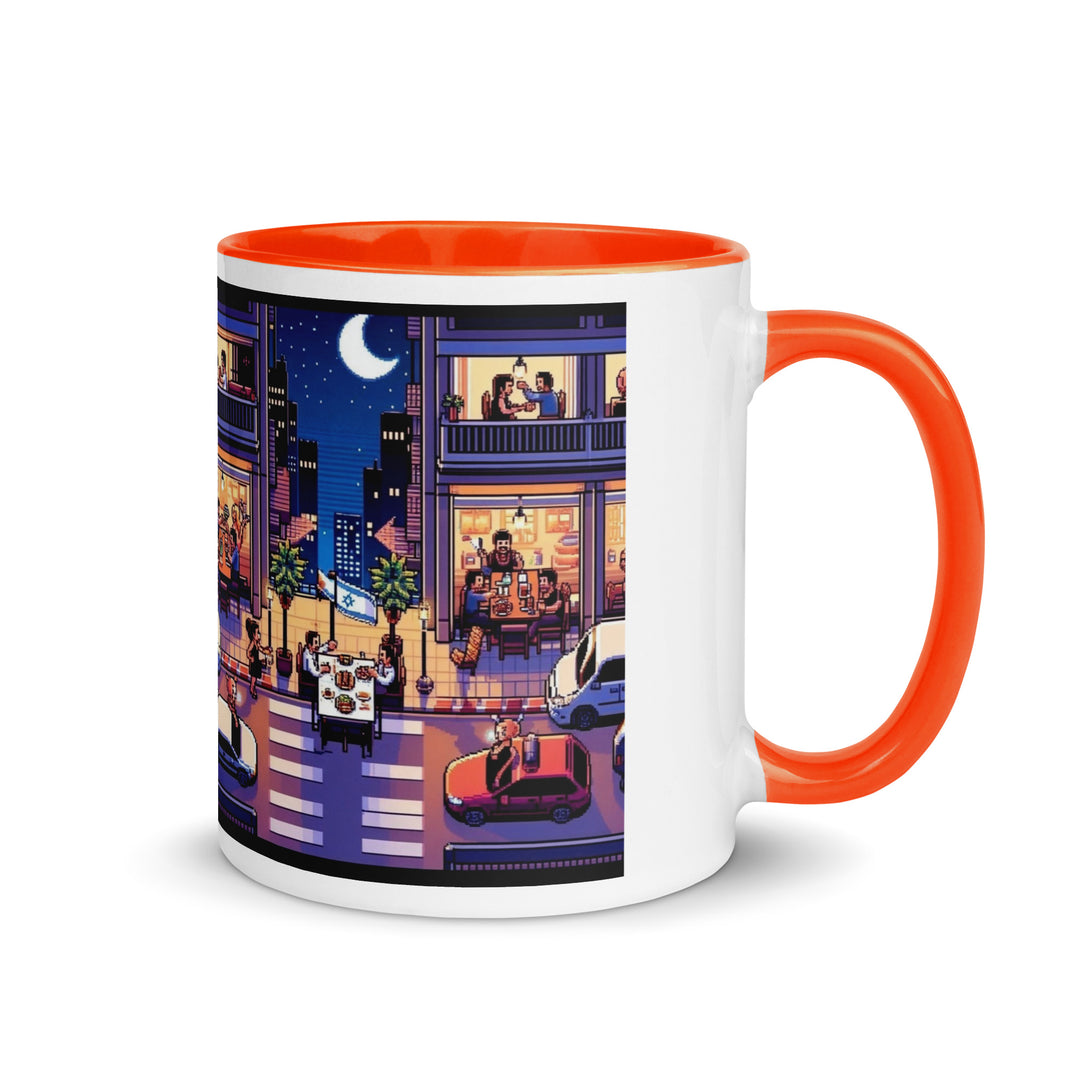 Mug with Color Inside | TLV Nightlife 16 Bit