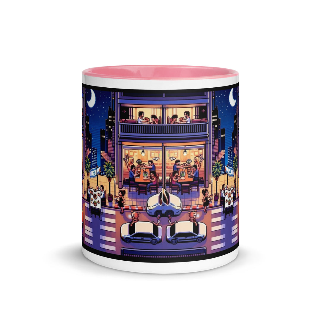 Mug with Color Inside | TLV Nightlife 16 Bit