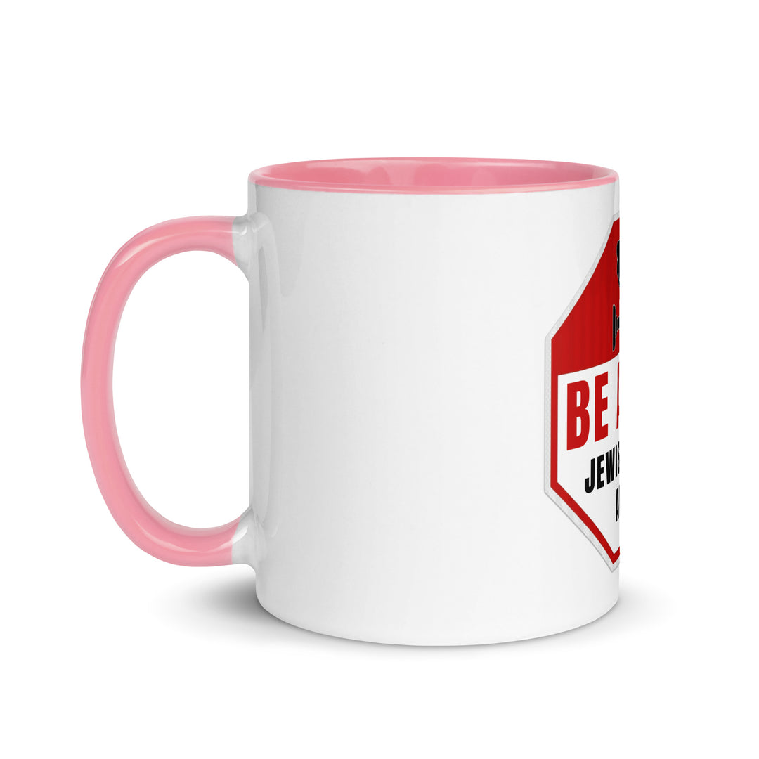 Mug with Color Inside | Be aware jewish mother