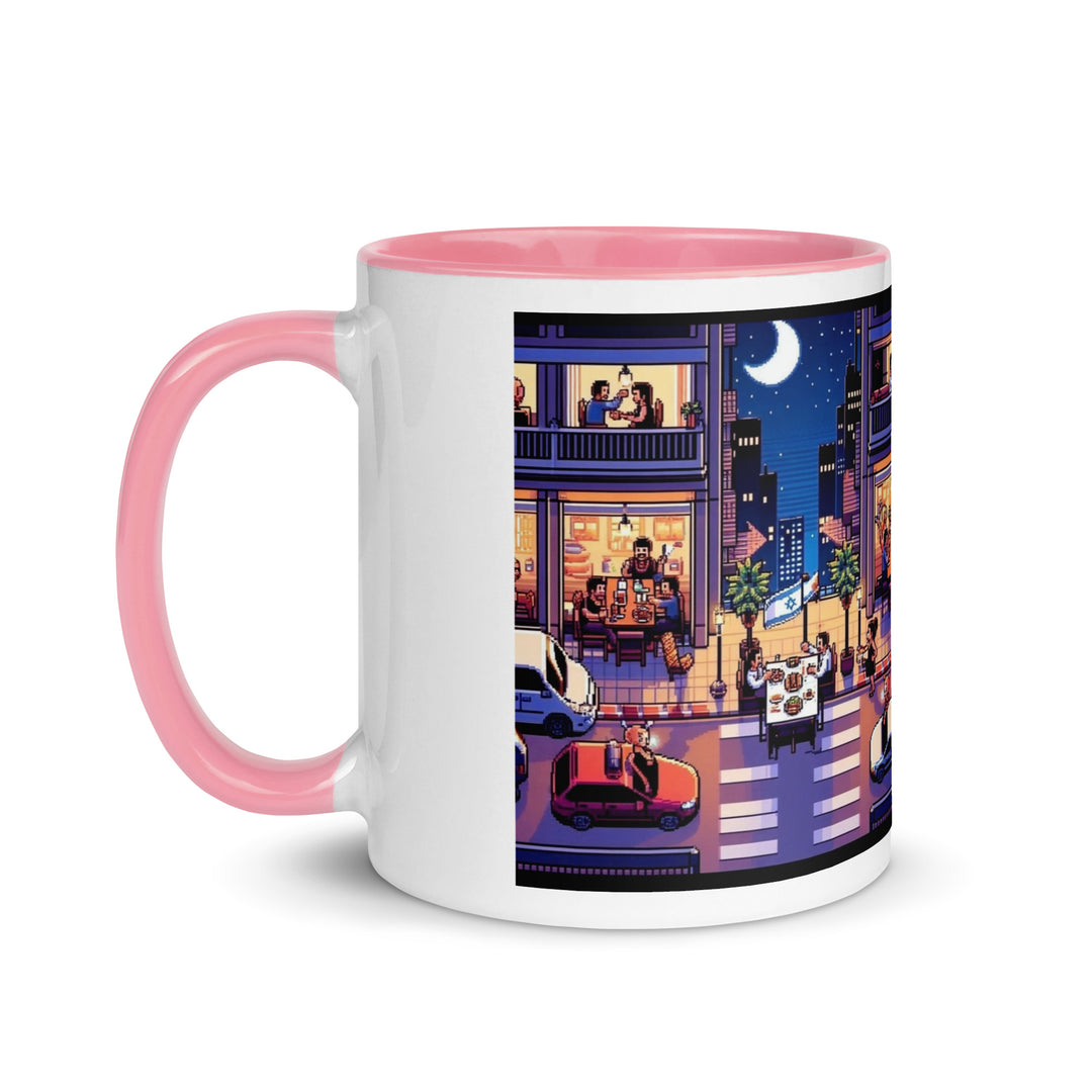 Mug with Color Inside | TLV Nightlife 16 Bit