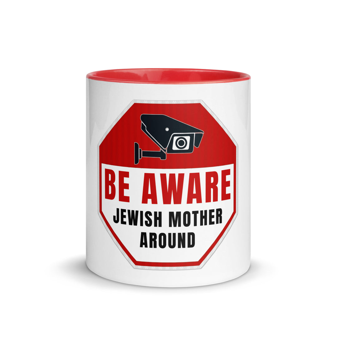 Mug with Color Inside | Be aware jewish mother