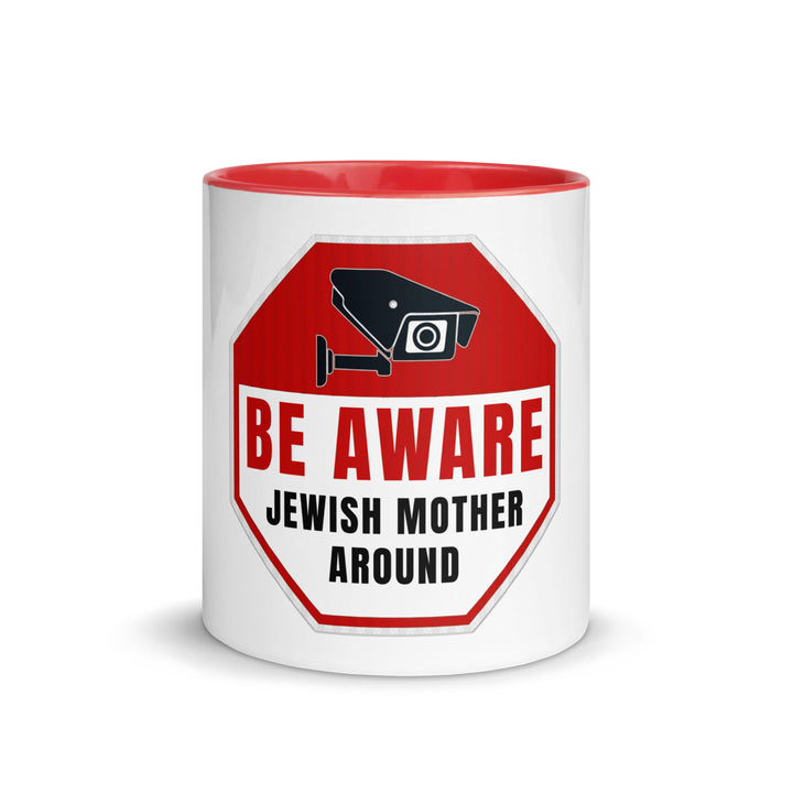 Mug with Color Inside | Be aware jewish mother