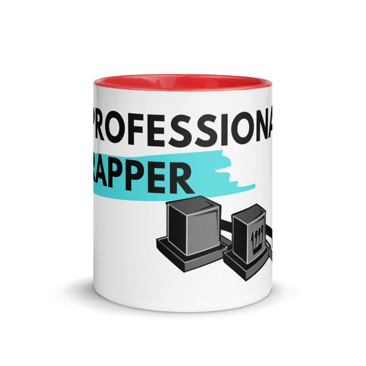 Professional Rapper Jewish pride mug with color inside - front view