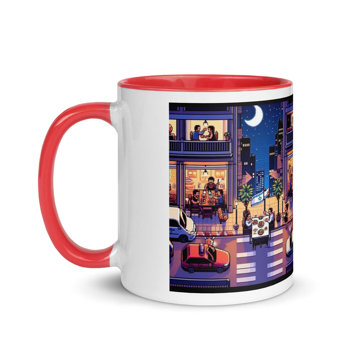 Mug with Color Inside | TLV Nightlife 16 Bit