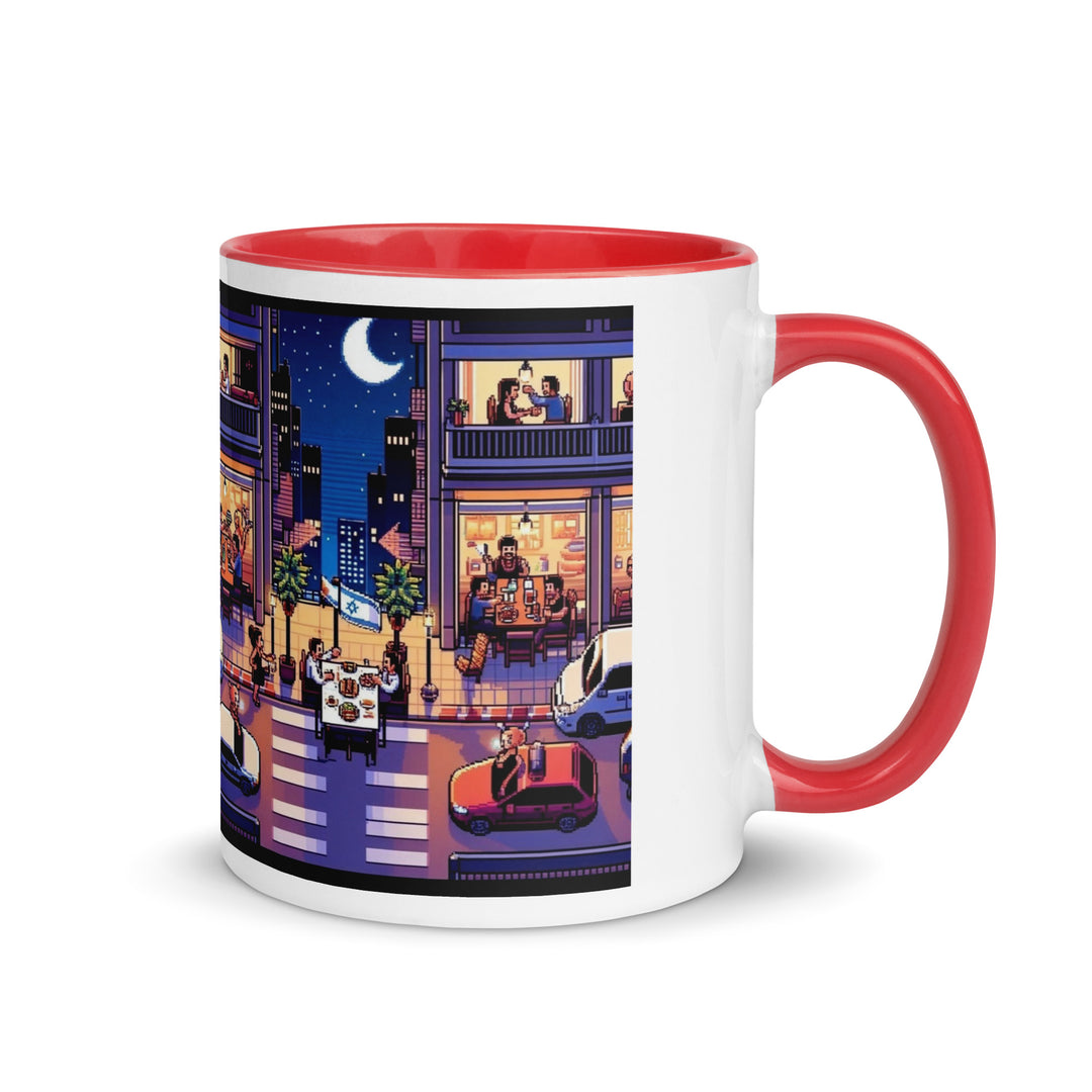 Mug with Color Inside | TLV Nightlife 16 Bit