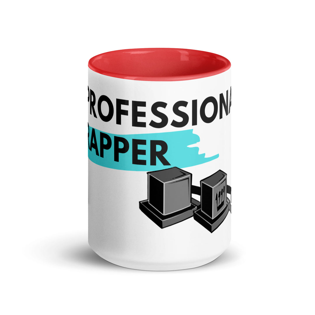 Professional Rapper Jewish pride mug with color inside - front view