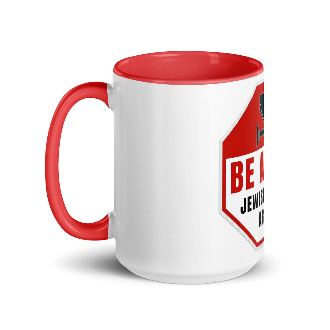 Mug with Color Inside | Be aware jewish mother
