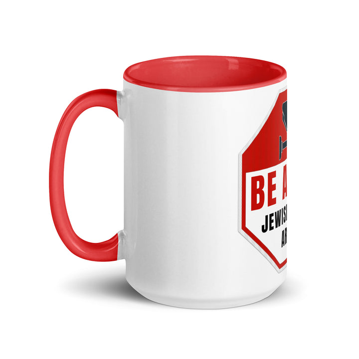 Mug with Color Inside | Be aware jewish mother