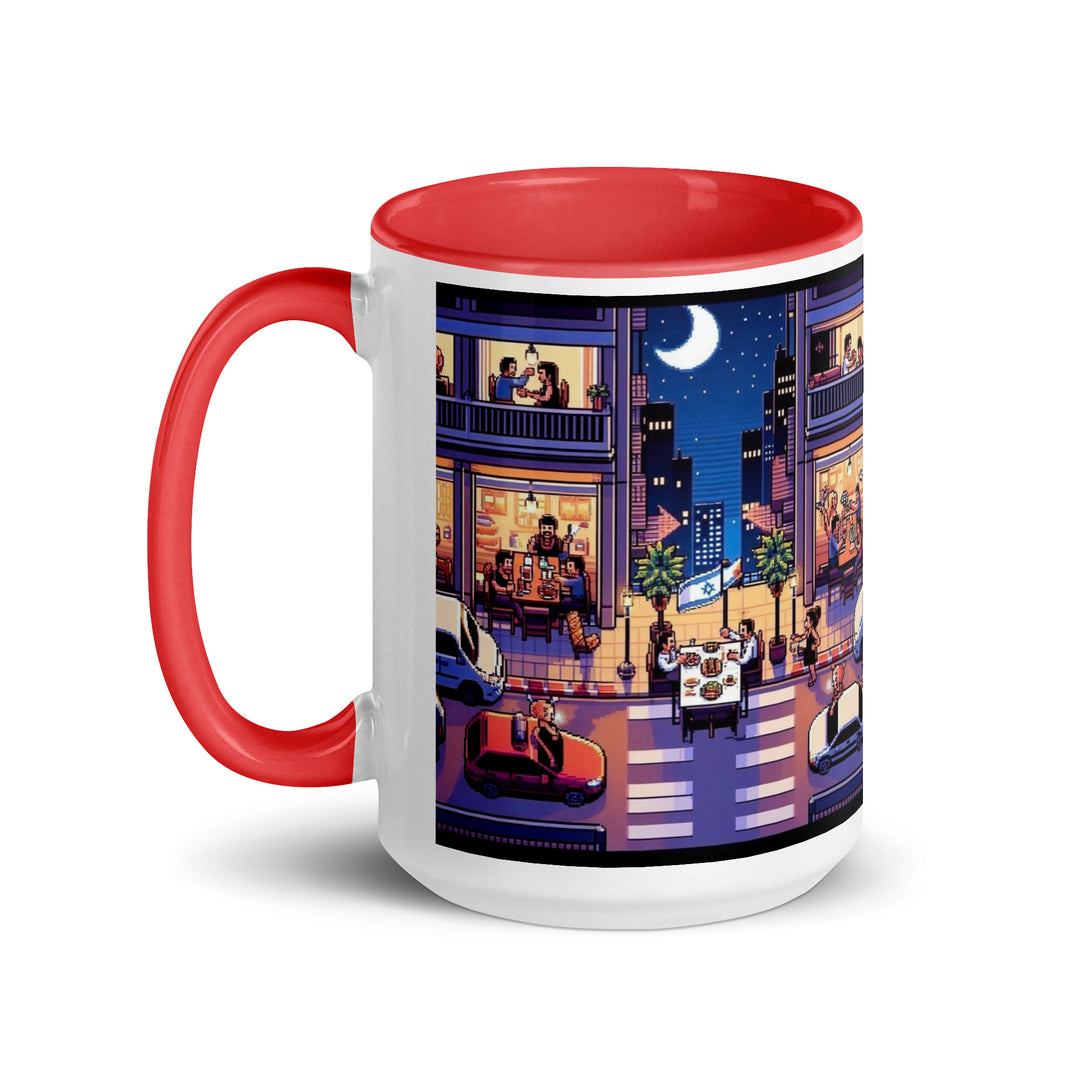 Mug with Color Inside | TLV Nightlife 16 Bit
