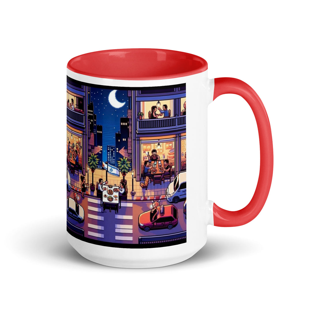 Mug with Color Inside | TLV Nightlife 16 Bit