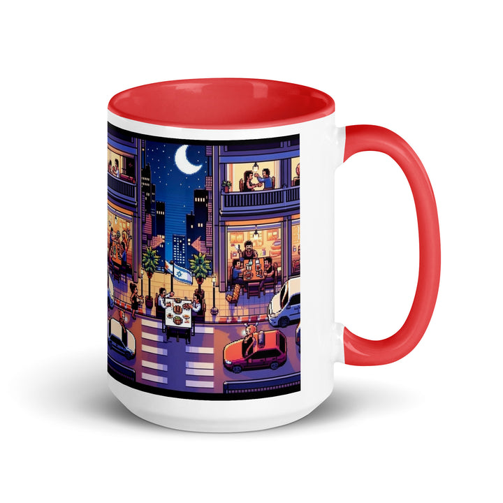 Mug with Color Inside | TLV Nightlife 16 Bit