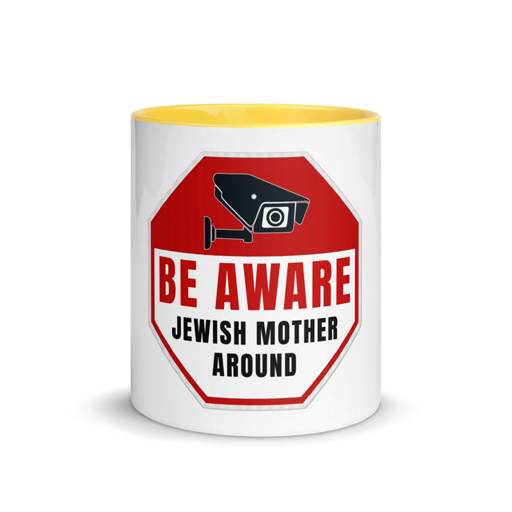 Mug with Color Inside | Be aware jewish mother