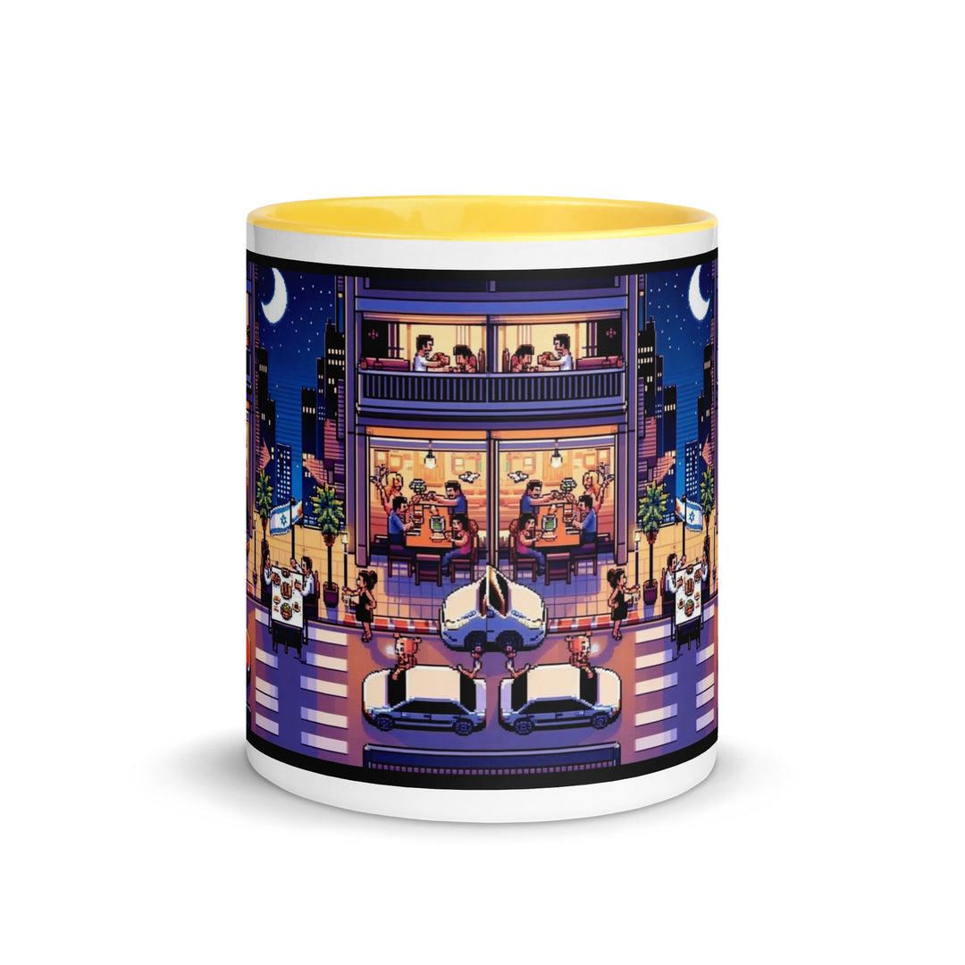 Mug with Color Inside | TLV Nightlife 16 Bit