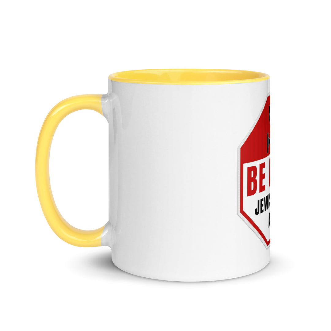Mug with Color Inside | Be aware jewish mother