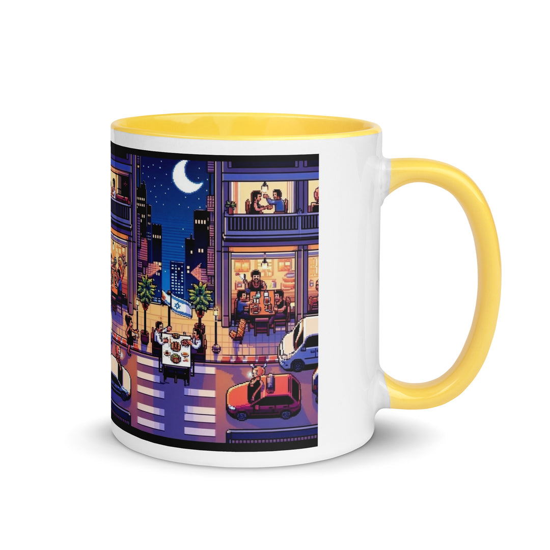 Mug with Color Inside | TLV Nightlife 16 Bit