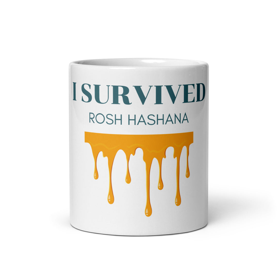I Survived Rosh HaShana Jewish pride mug - front view
