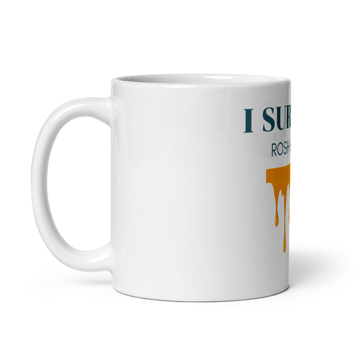 I Survived Rosh HaShana Jewish pride mug - detail view