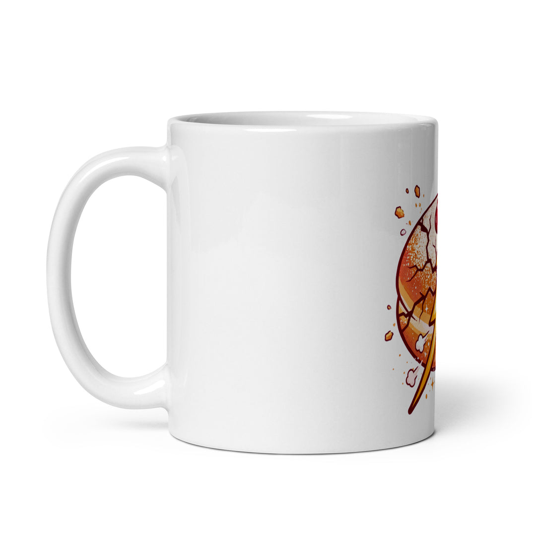 Sufganiyah Lightning Jewish pride mug - detail view