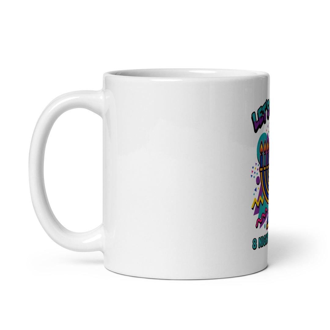 Lets Get Lit 90s Jewish pride mug - detail view