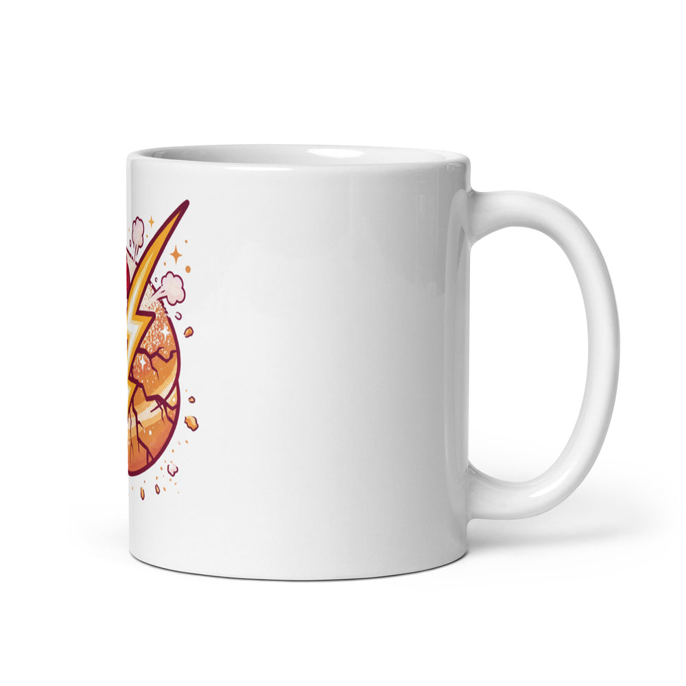 Sufganiyah Lightning Jewish pride mug - back view