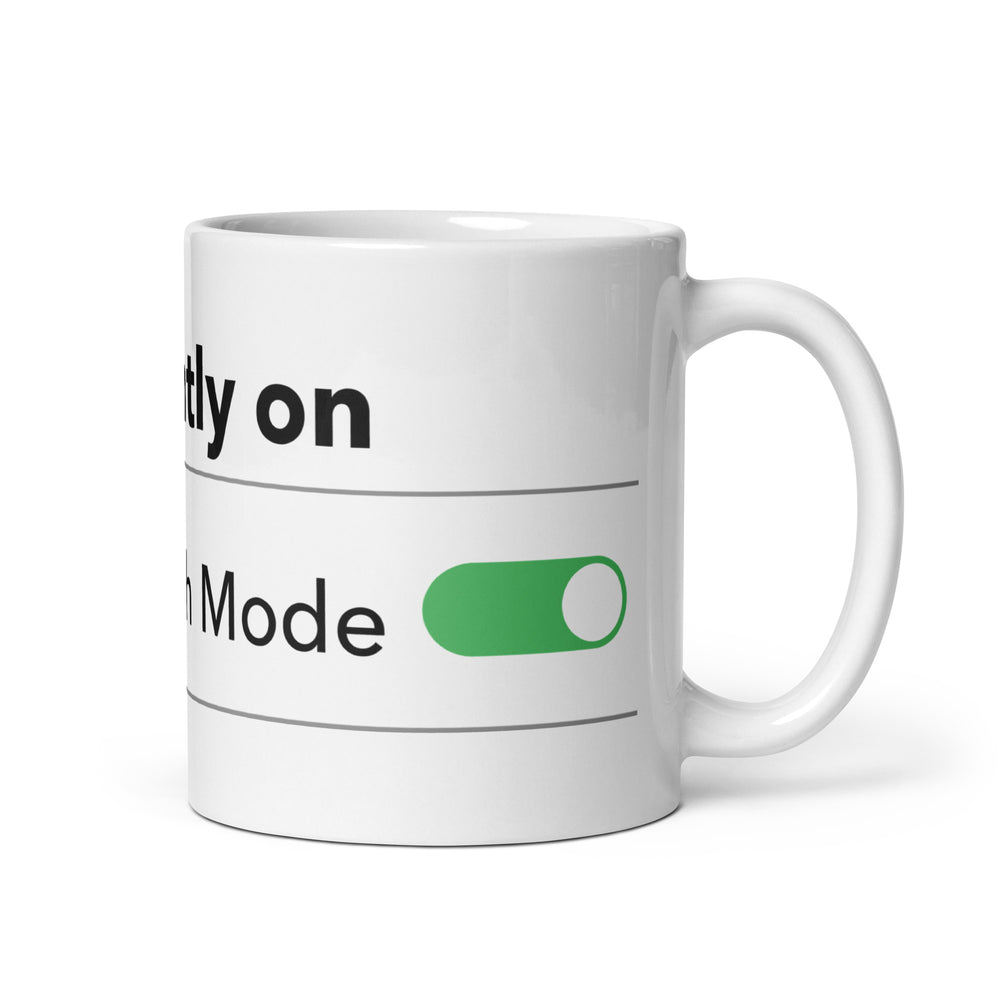 Hanukkah Mode Jewish pride mug - back view