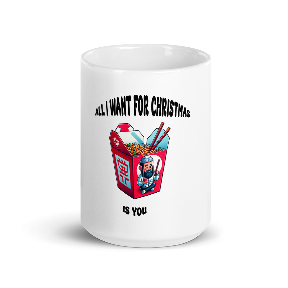 Christmas Jewish pride mug - lifestyle shot