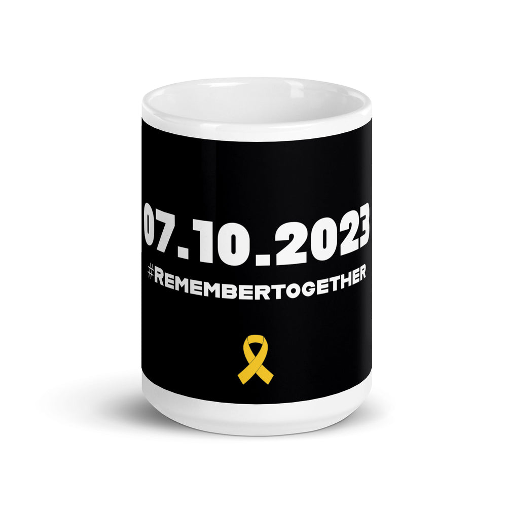 07.10.2023 Remember Together Jewish pride mug - lifestyle shot