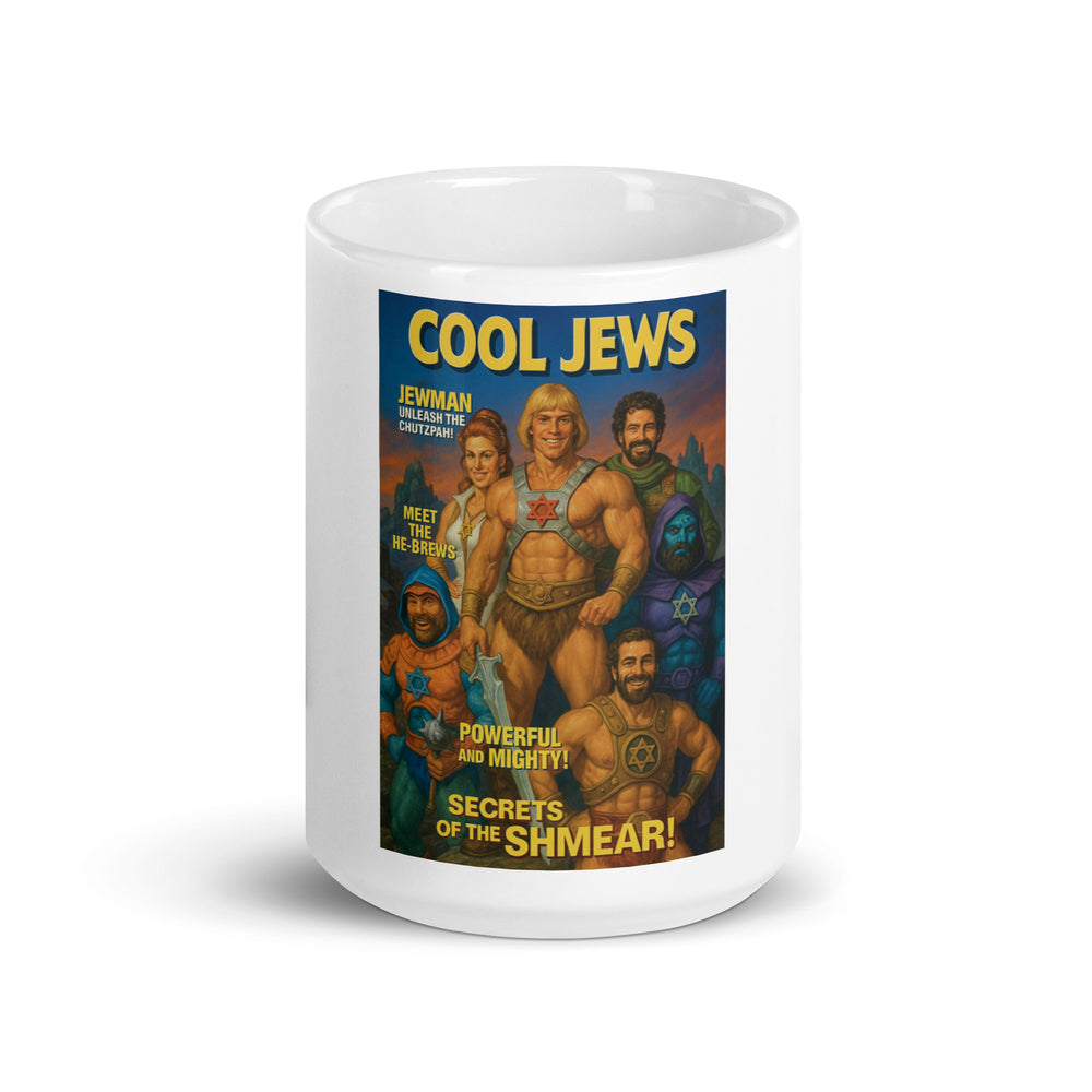 Cool Jews | He-Brews Edition Jewish pride mug - lifestyle shot