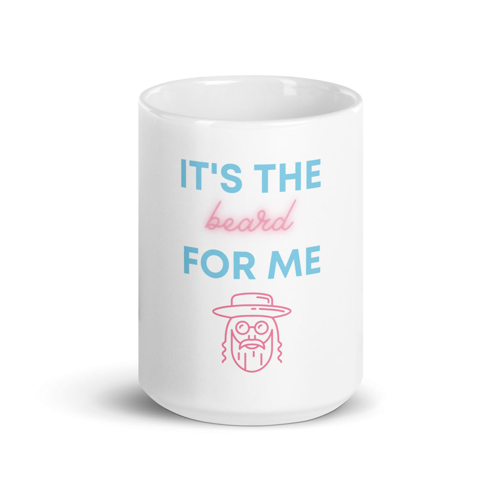 It's The Beard For Me Jewish pride mug - lifestyle shot