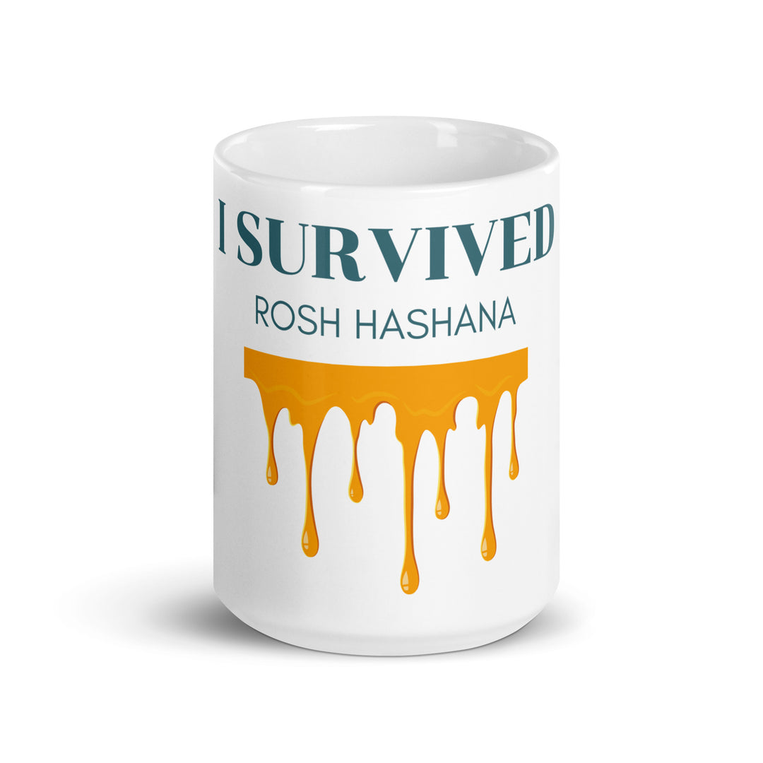 I Survived Rosh HaShana Jewish pride mug - lifestyle shot
