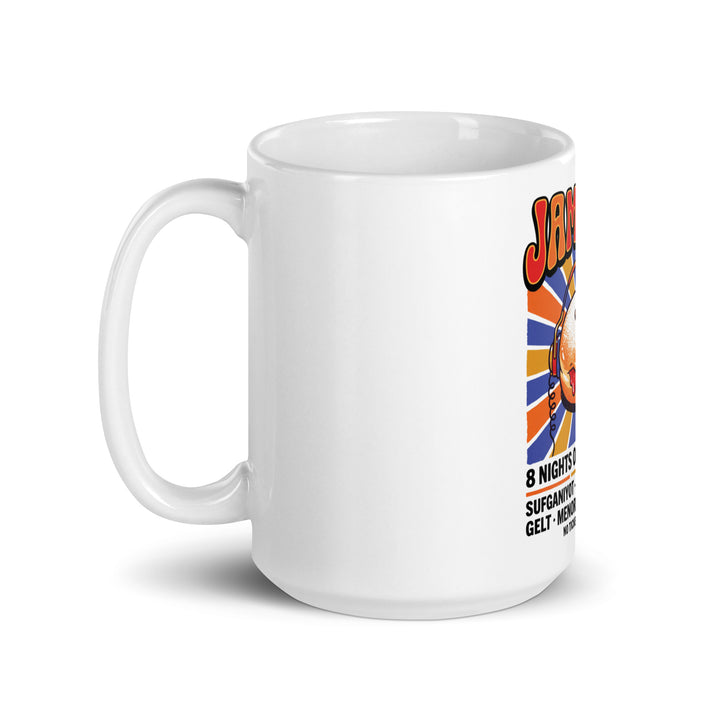 Jam Fest 8 Nights Jewish pride mug - flat lay
