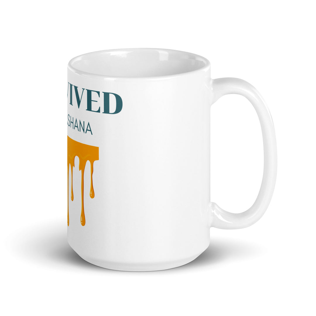 I Survived Rosh HaShana Jewish pride mug - close-up