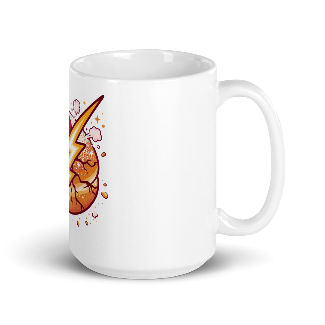 Sufganiyah Lightning Jewish pride mug - close-up