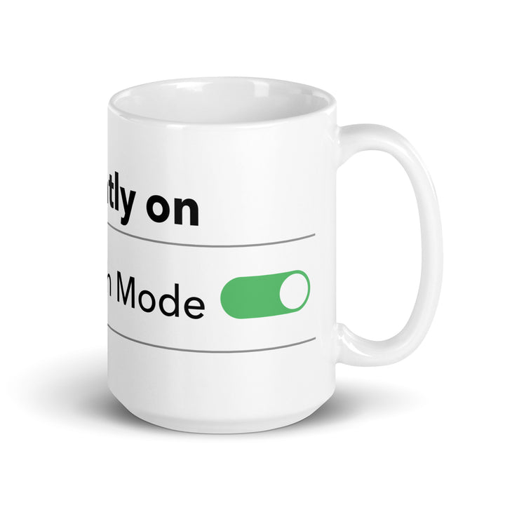 Hanukkah Mode Jewish pride mug - close-up