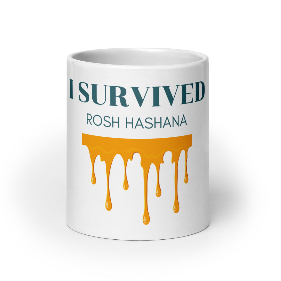 I Survived Rosh HaShana Jewish pride mug - front view