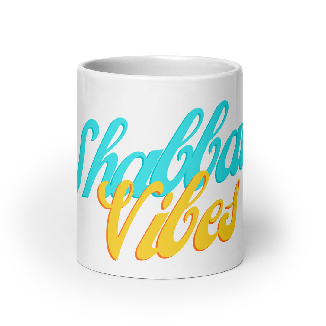 Shabbat Vibes Jewish pride mug - front view