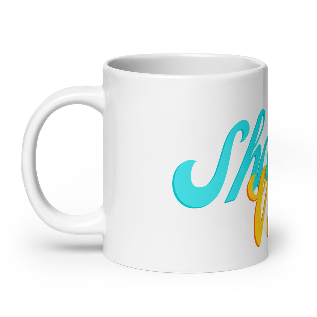 Shabbat Vibes Jewish pride mug - folded view