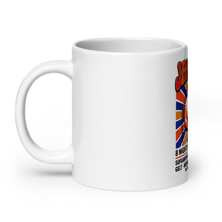 Jam Fest 8 Nights Jewish pride mug - folded view