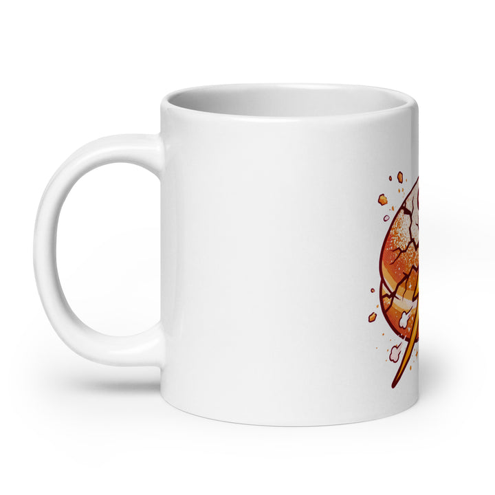 Sufganiyah Lightning Jewish pride mug - folded view