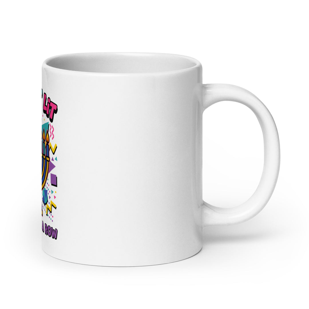 Lets Get Lit 90s Jewish pride mug - side view