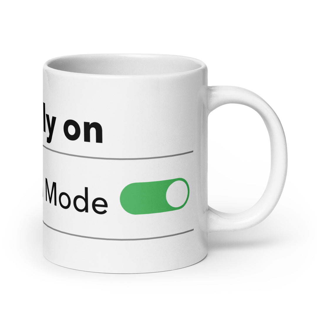 Hanukkah Mode Jewish pride mug - side view