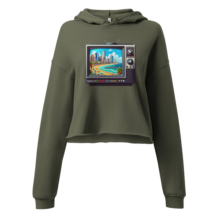 Crop Hoodie | 16Bit Tel Aviv Beach