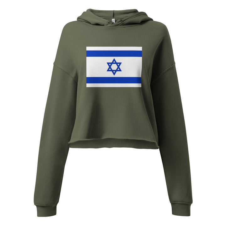 Crop Hoodie | Israel Flag