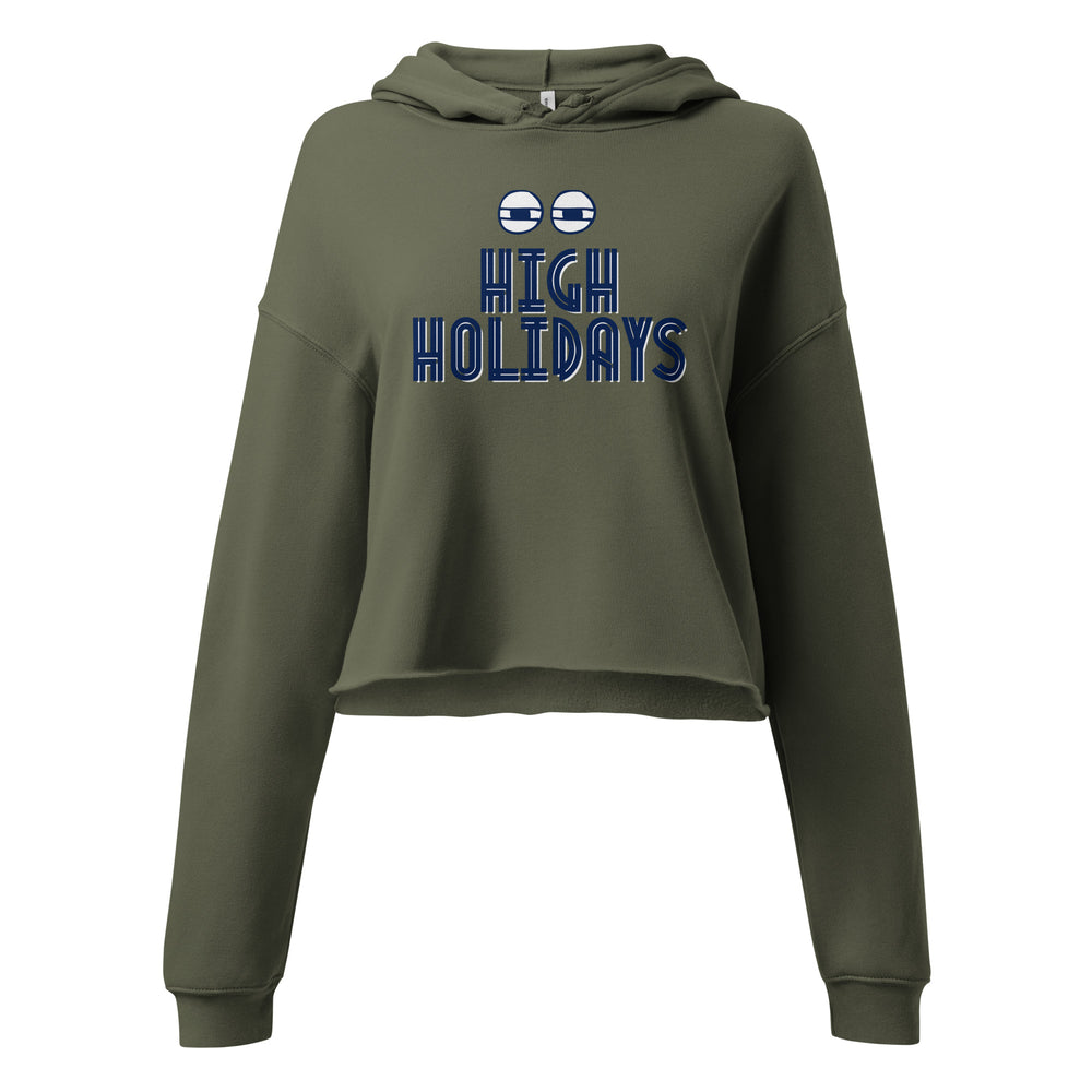 High Holidays Jewish pride women's hoodie in Military Green - back view