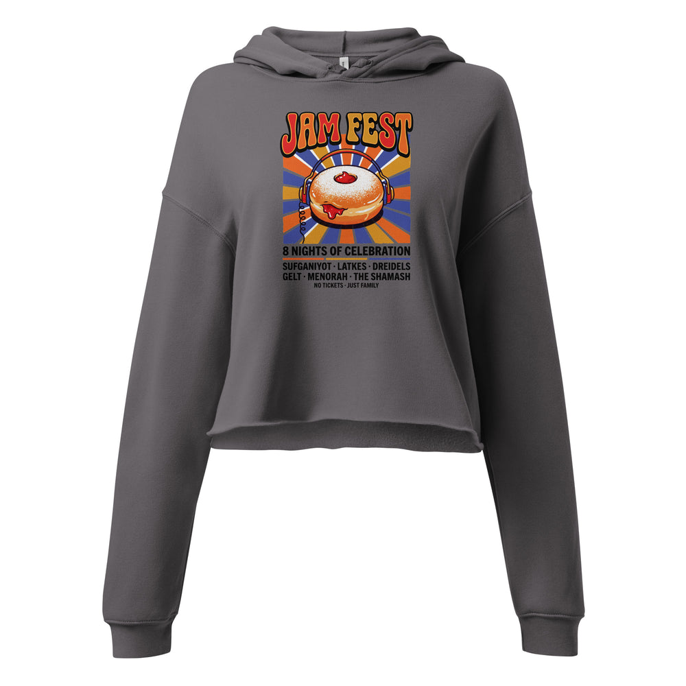 Jam Fest 8 Nights Jewish pride women's hoodie in Storm - back view