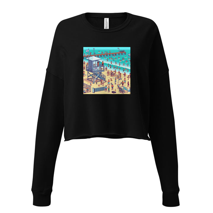 Crop Sweatshirt | TLV Frishman Beach 16 Bit