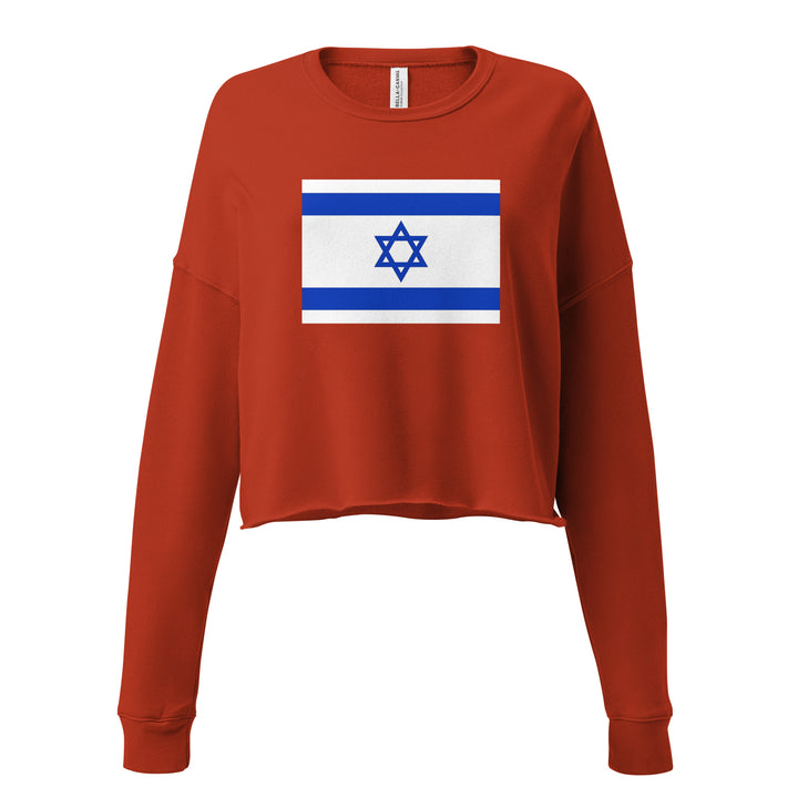 Crop Sweatshirt | Israel Flag